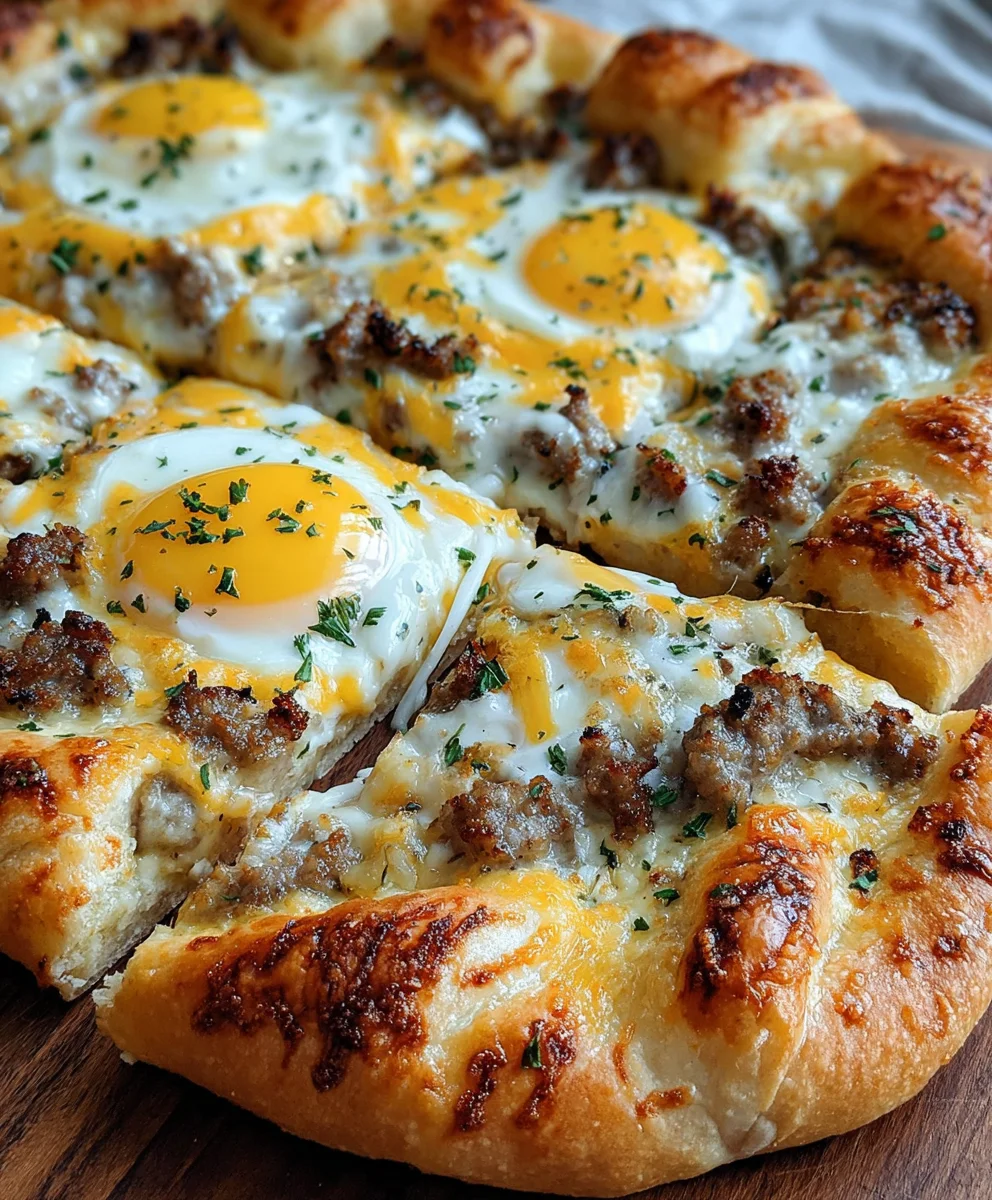 Hearty Beef Gravy Breakfast Pizza Recipe-Easy & Delicious