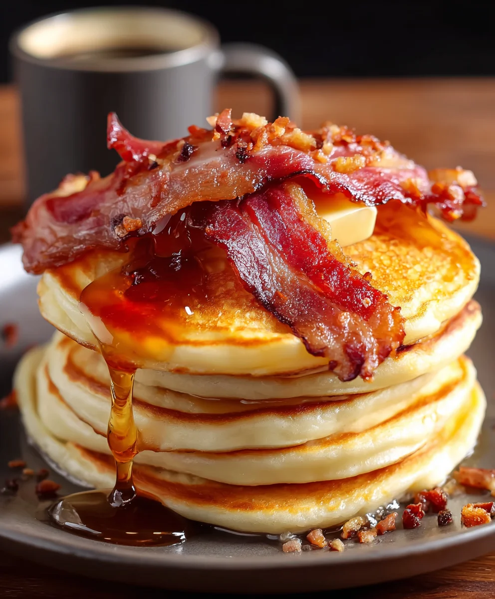 Beef Bacon Pancakes- Savory Breakfast Treat