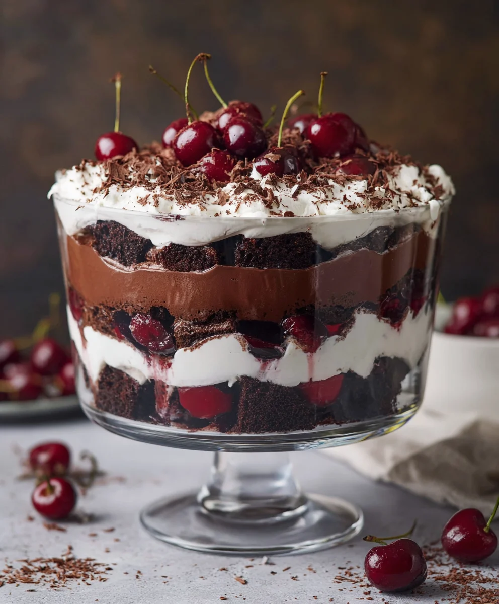 Decadent Black Forest Trifle-Easy Dessert Recipe