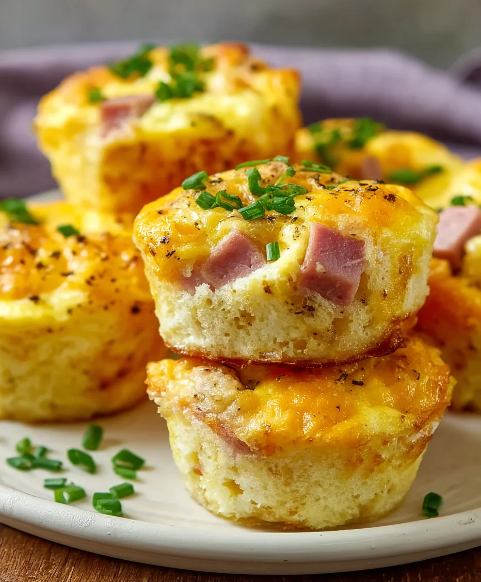 Beef Ham Cheese Egg Muffins-Easy Breakfast Bites