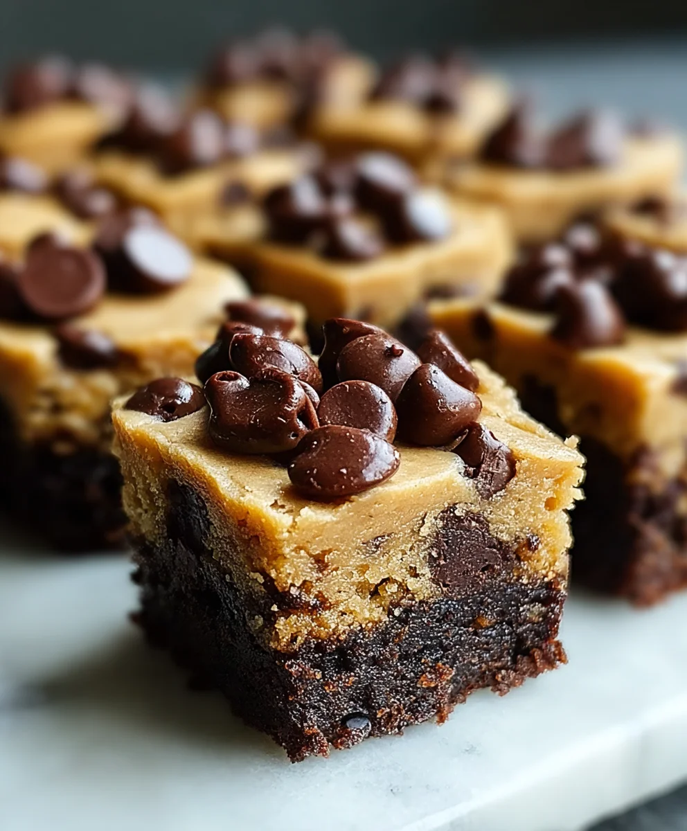 Chocolate Chip Cookie Dough Brownie Bites - Decadent Dessert