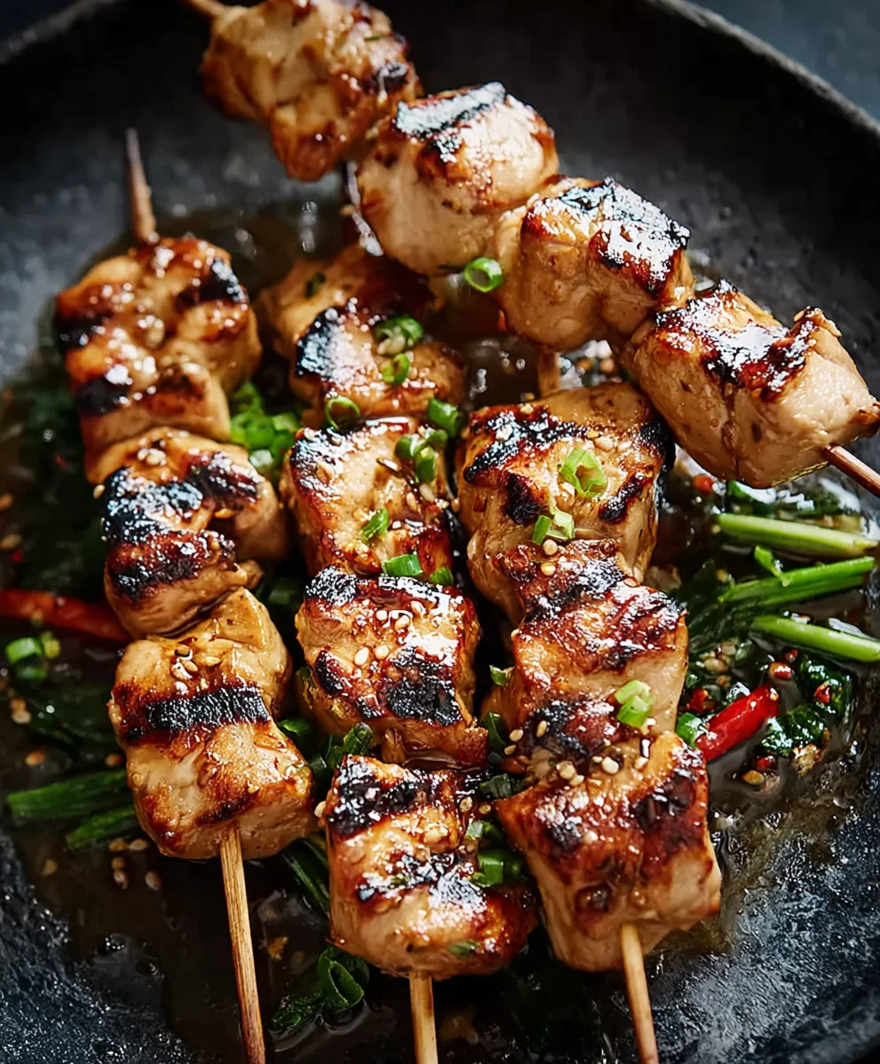 Bang Bang Chicken Skewers - Spicy Sweet Flavor