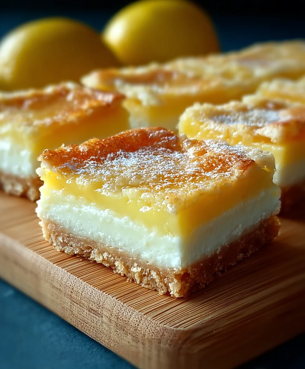 Easy Lemon Cream Cheese Squares-Bright & Tangy Dessert