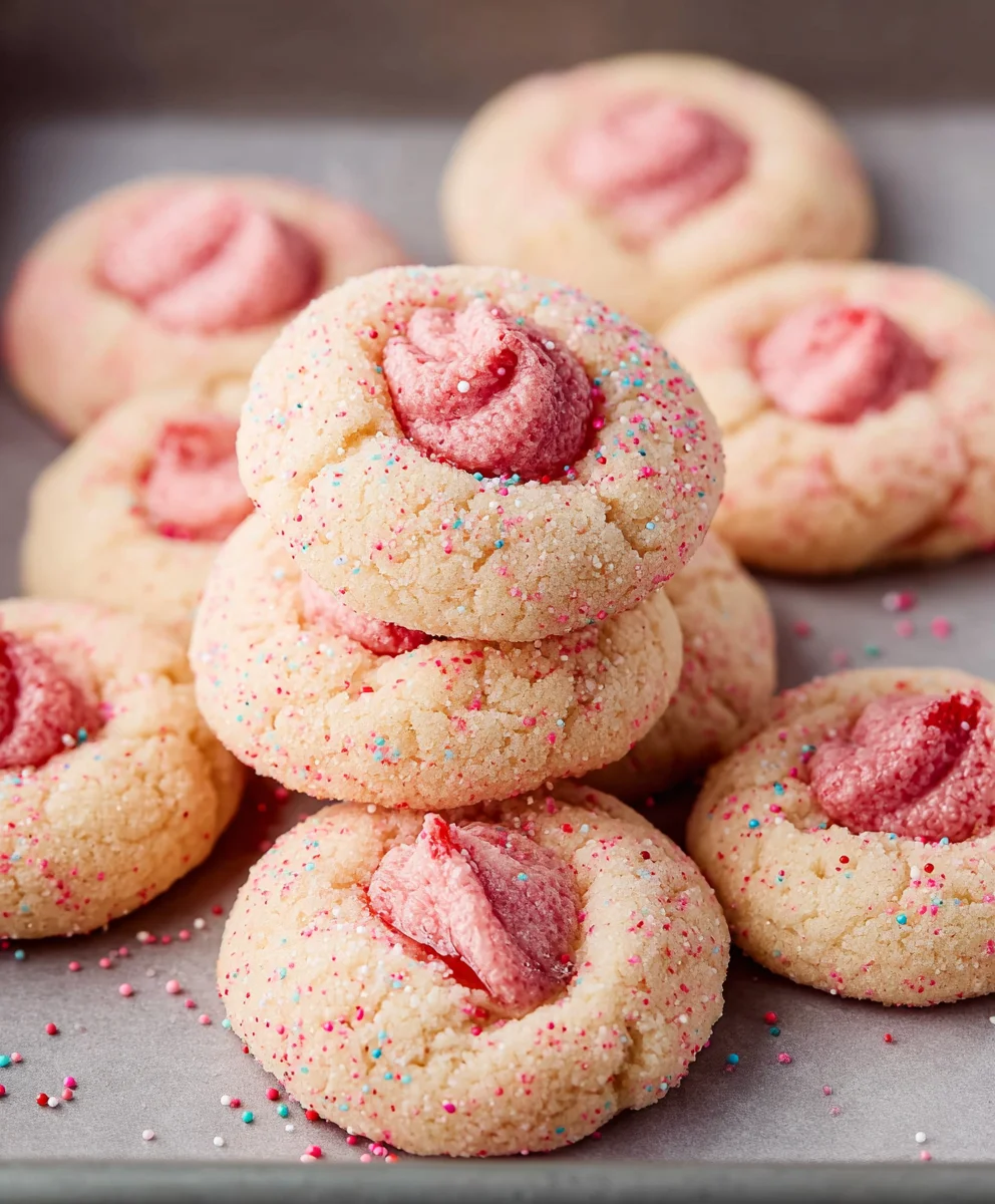Strawberry Kiss Cookies-Easy & Delicious Treats