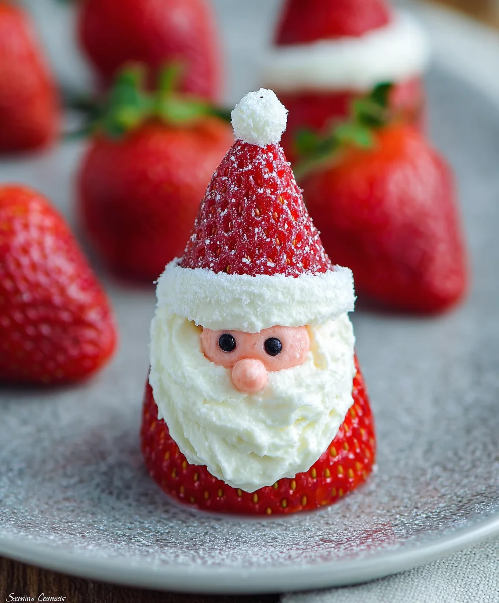 Easy Strawberry Santas Festive Treat Recipe