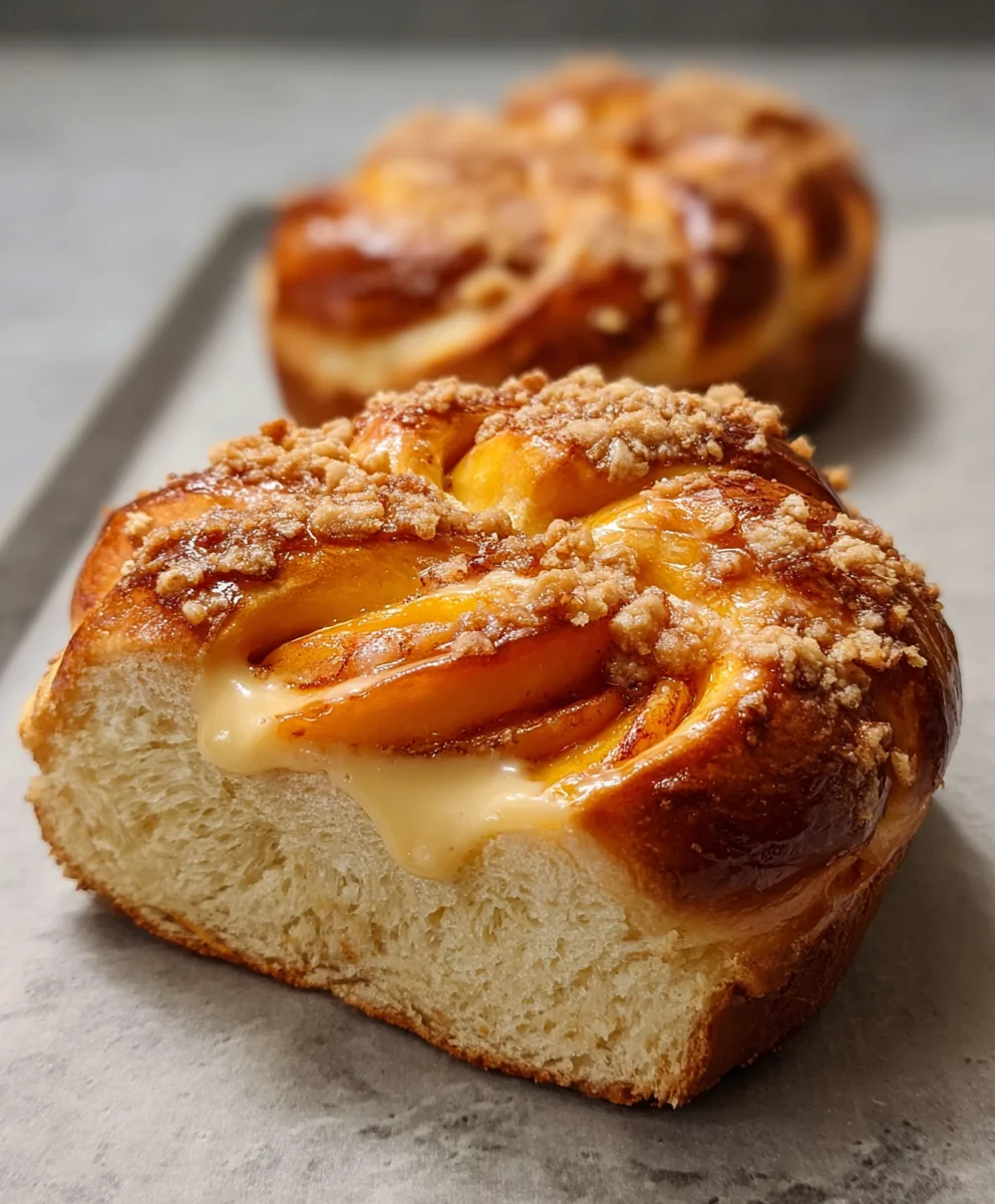 Peach Brioche Bread Recipe - Easy Homemade Delight