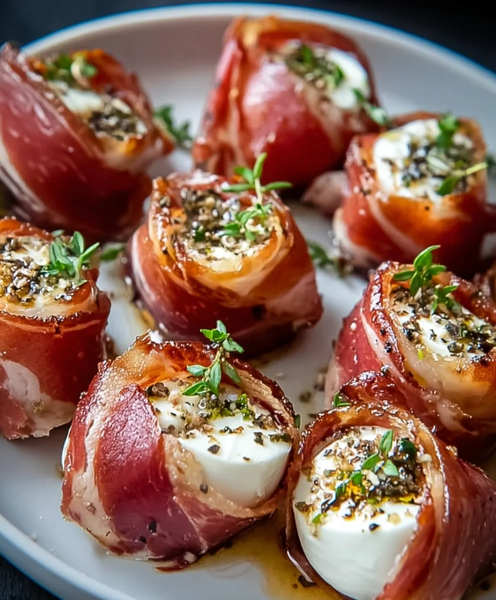 Beef Beef Prosciutto Mozzarella BBeef Prosciuttoiutto Wrapped