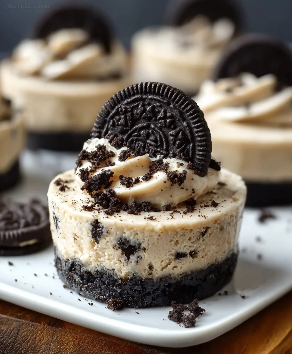 Easy Mini Oreo Cheesecakes - Decadent Treat