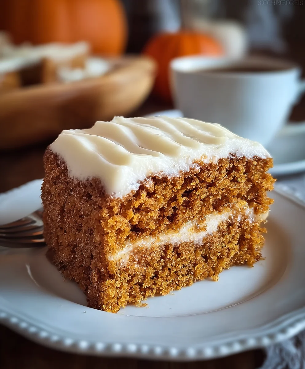 Easy Pumpkin Spice Cake Recipe-Fall Favorite