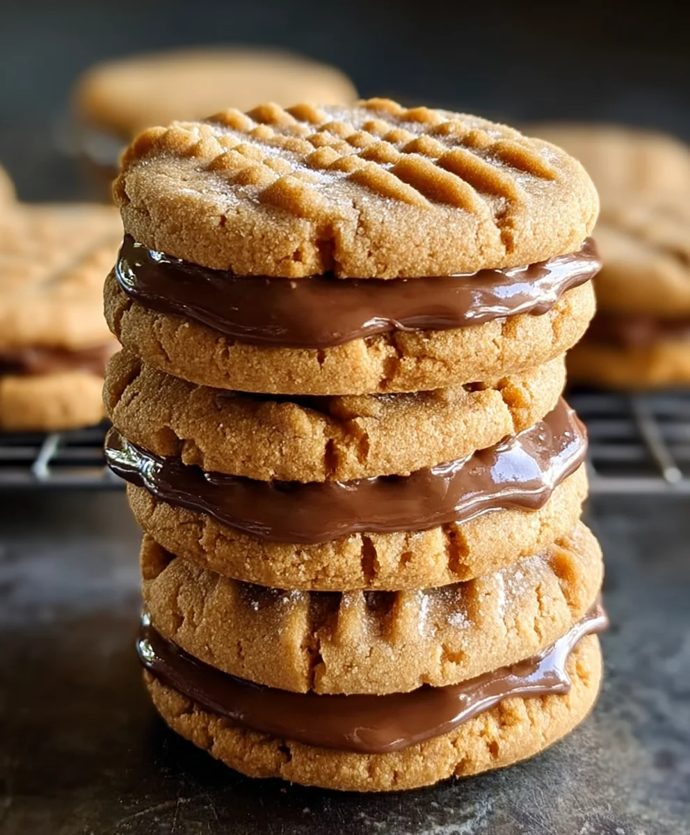 Peanut Butter Sandwich Cookies-Easy Delicious Recipe