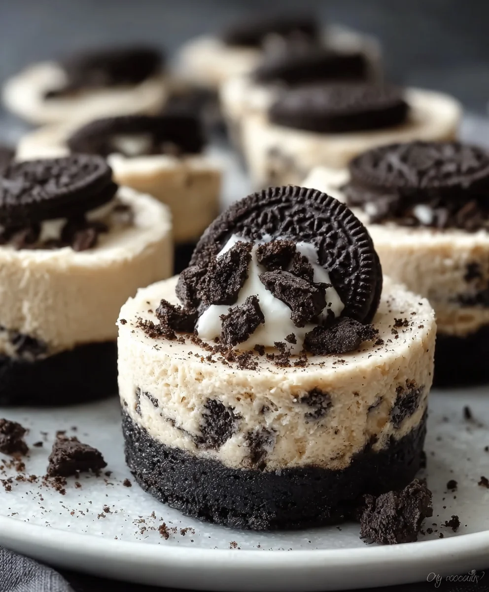 Easy Mini Oreo Cheesecakes - Decadent Treat