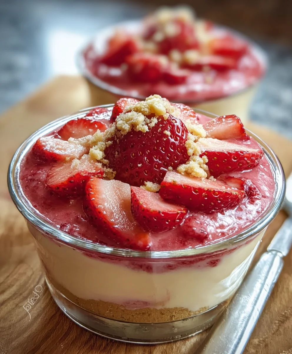 Easy Strawberry Cheesecake Pudding Recipe