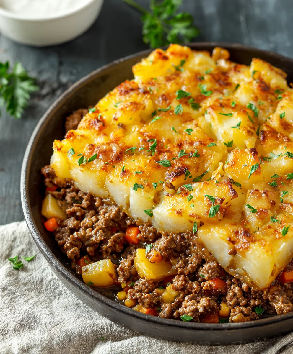 Easy Ground Beef and Potatoes Recipe- Comfort Food