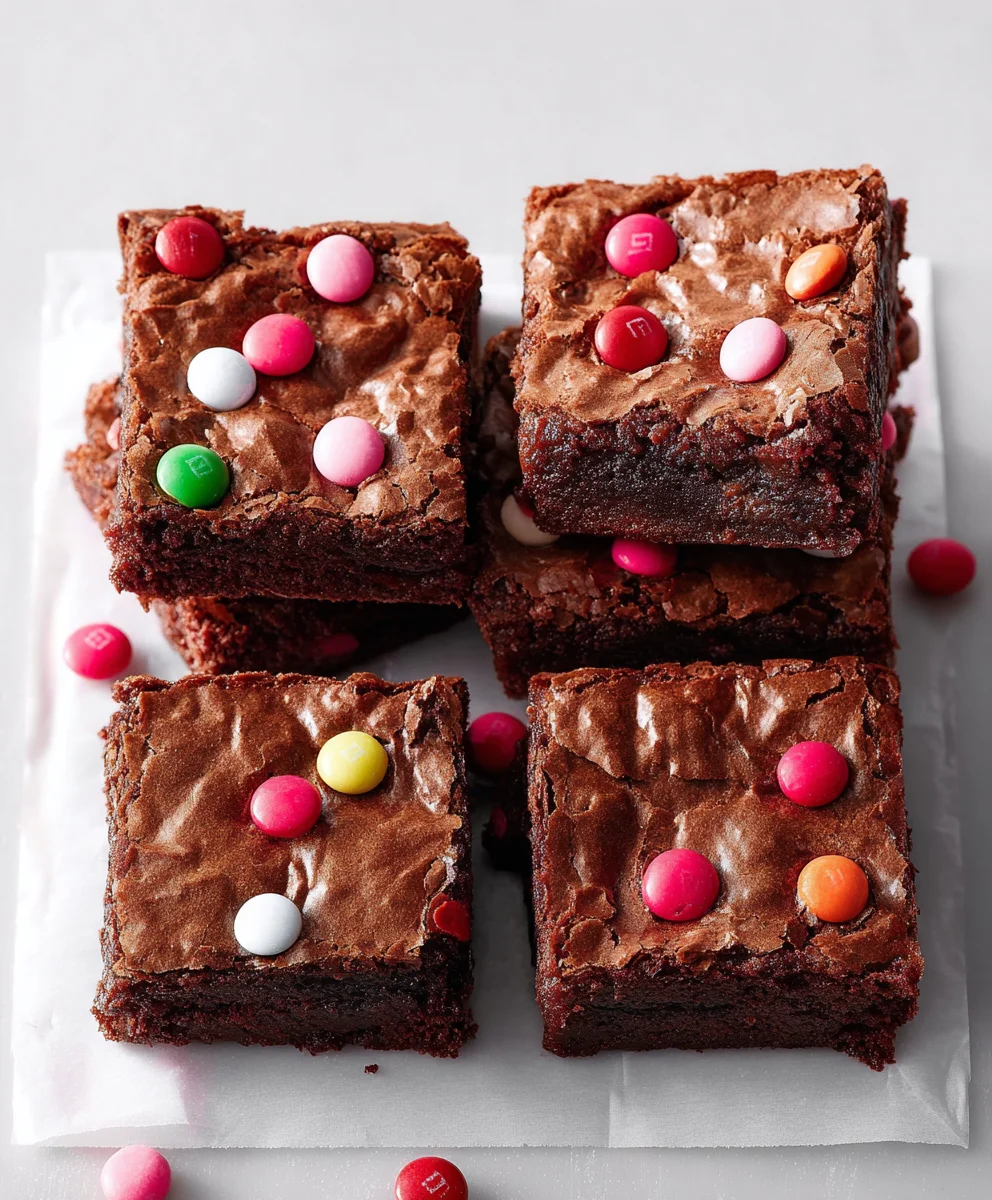 M&M's Brownies - Easy Chewy Fudgy Dessert