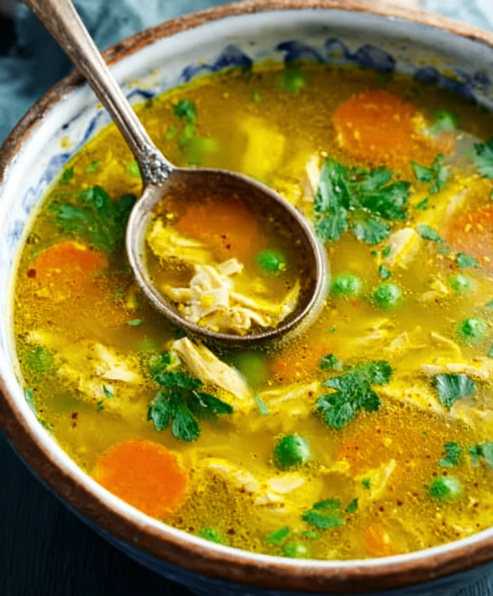 Anti Inflammatory Turmeric Chicken Soup-Soothing Recipe