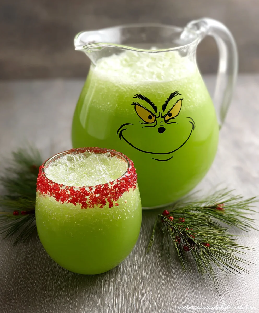 Grinch Punch Festive Non-Non-Non-Alcoholic Alternativeic Drink Recipe