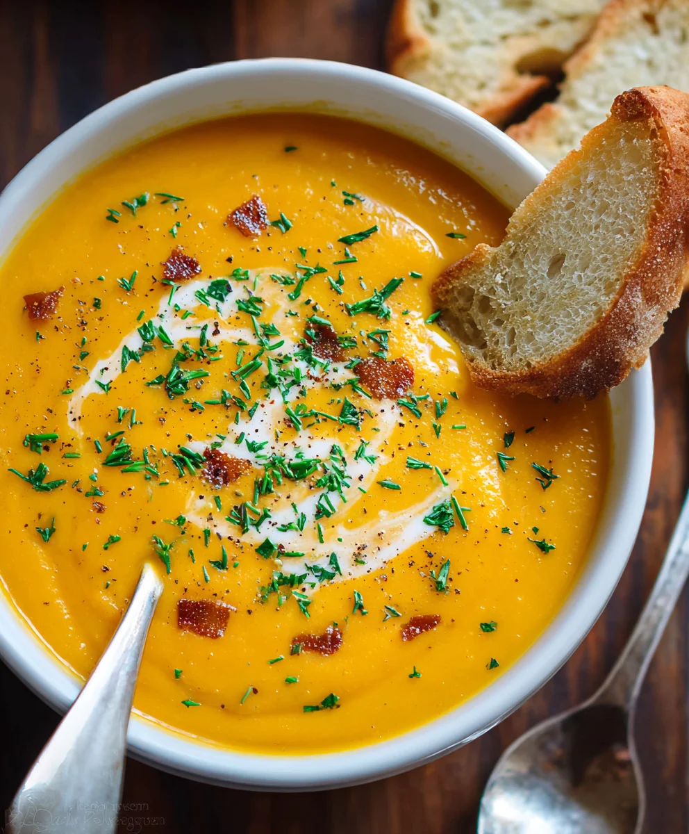 Creamy Carrot Soup-Easy Delicious & Healthy Recipe