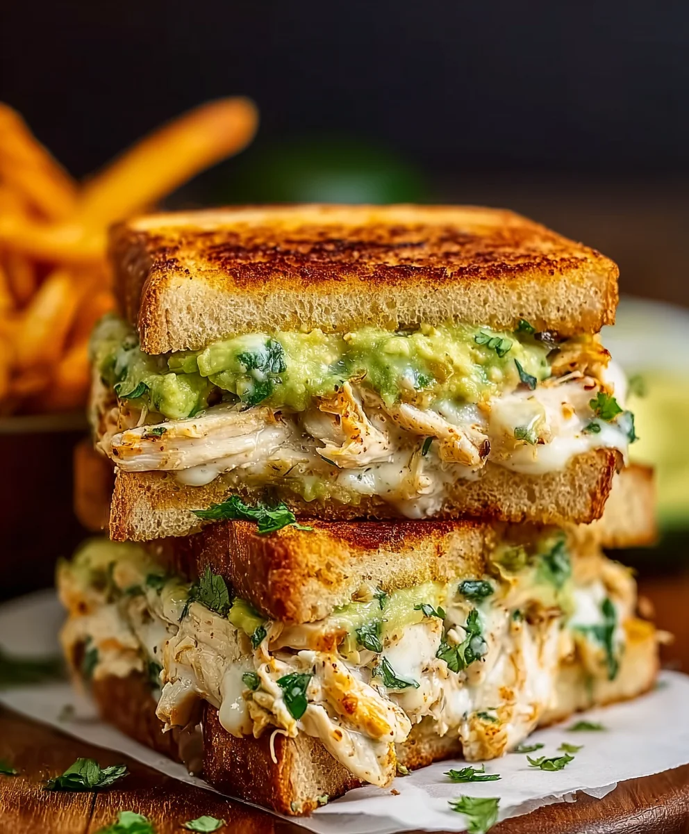 Easy Chicken Avocado Melt Sandwich Recipe