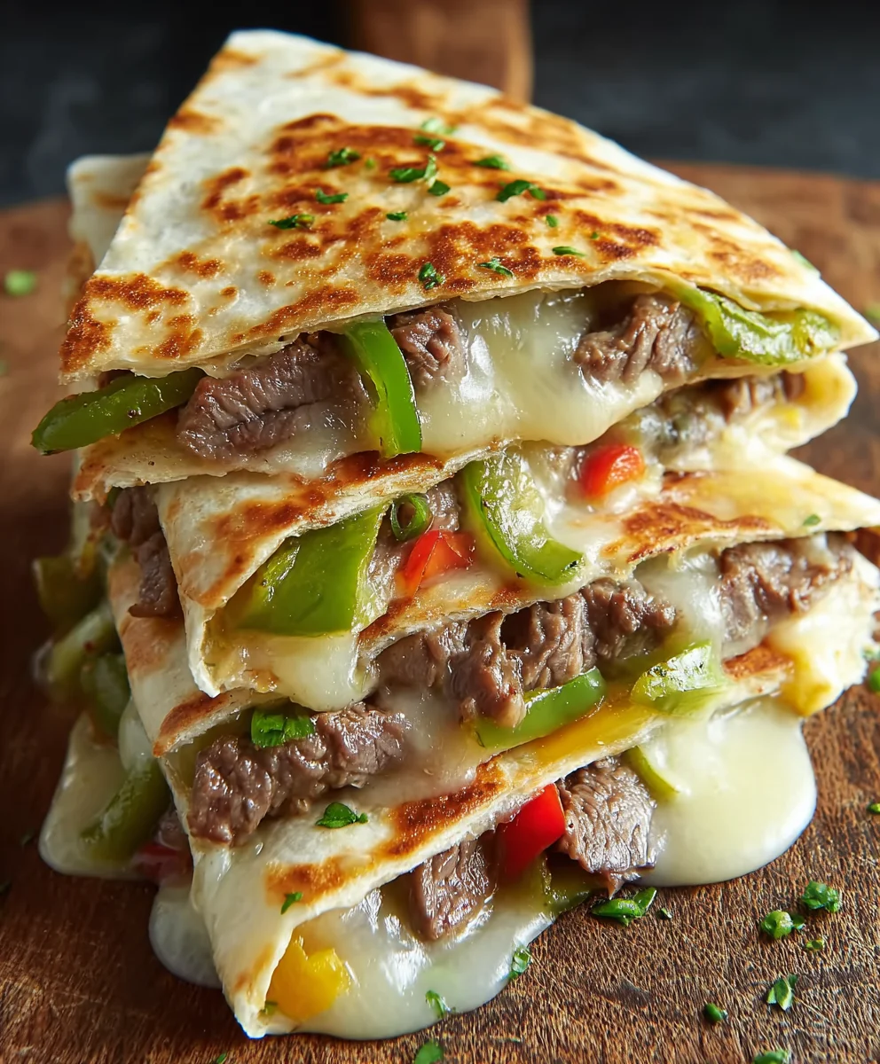 Cheesy Steak Quesadillas- Quick & Delicious Dinner