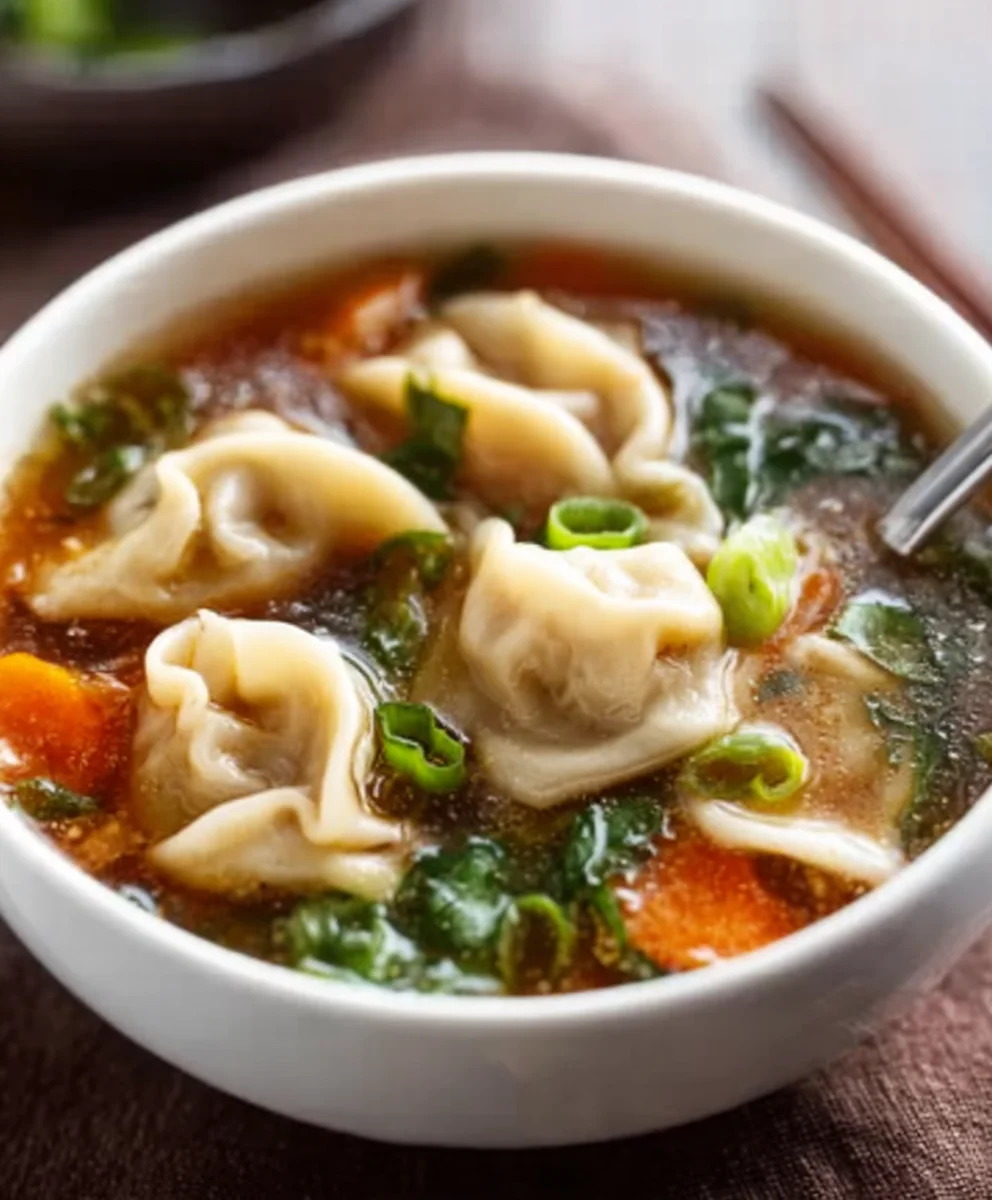 Savory Beef Potsticker Soup - Quick & Easy Recipe