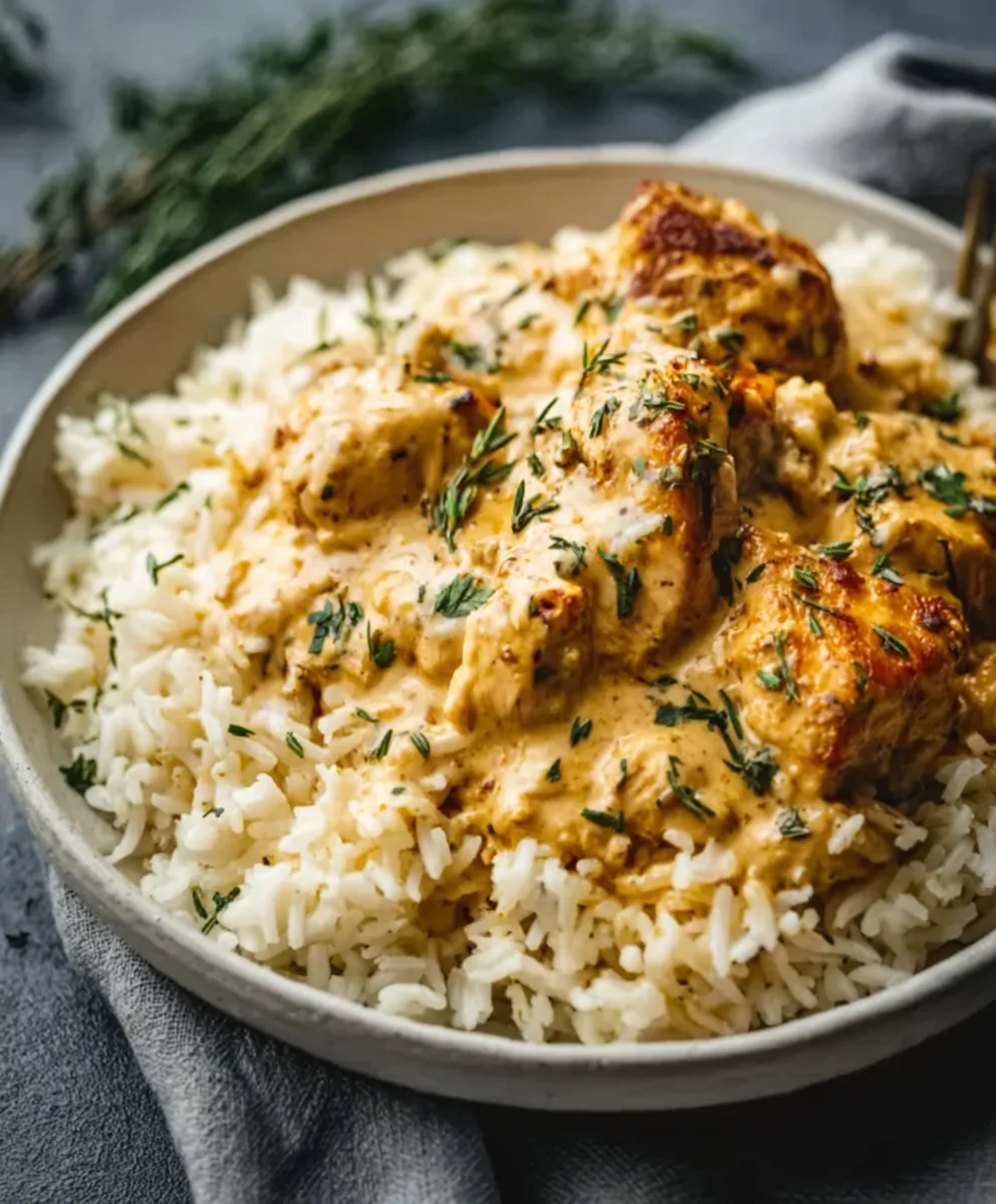 Best Smothered Chicken and Rice Comfort Food Recipe