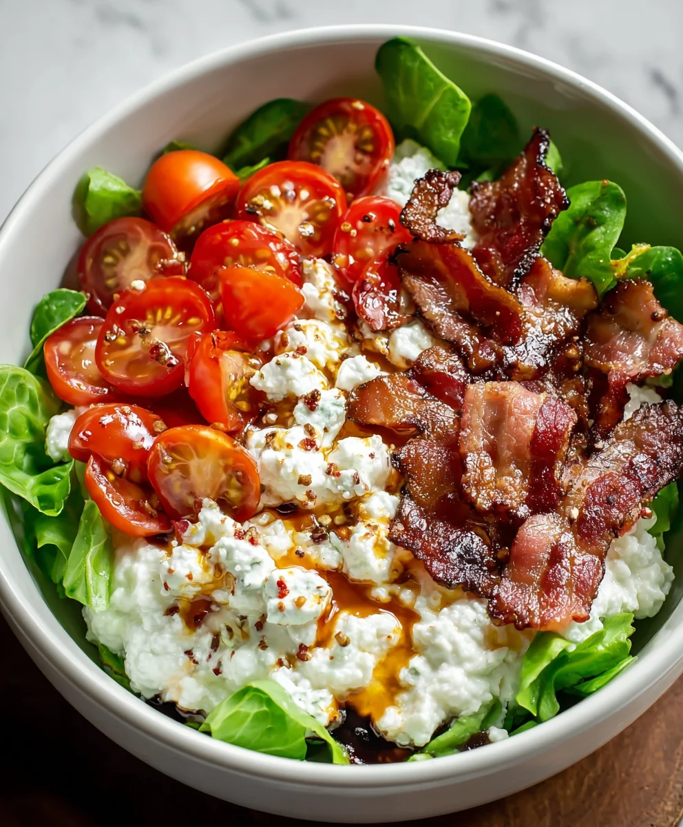 Easy BLT Cottage Cheese Bowl Recipe