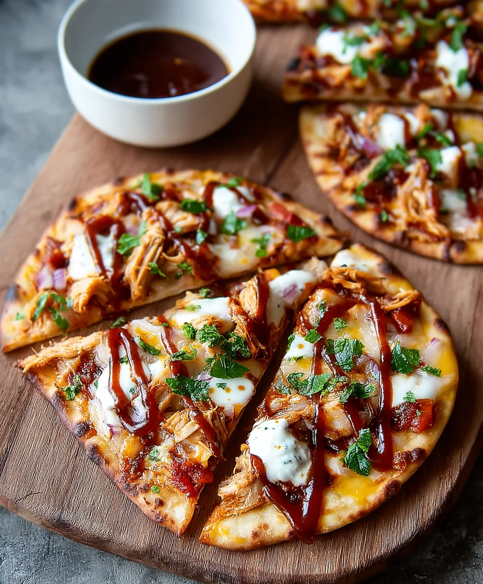 Easy BBQ Chicken Naan Pizza Recipe-Quick & Delicious