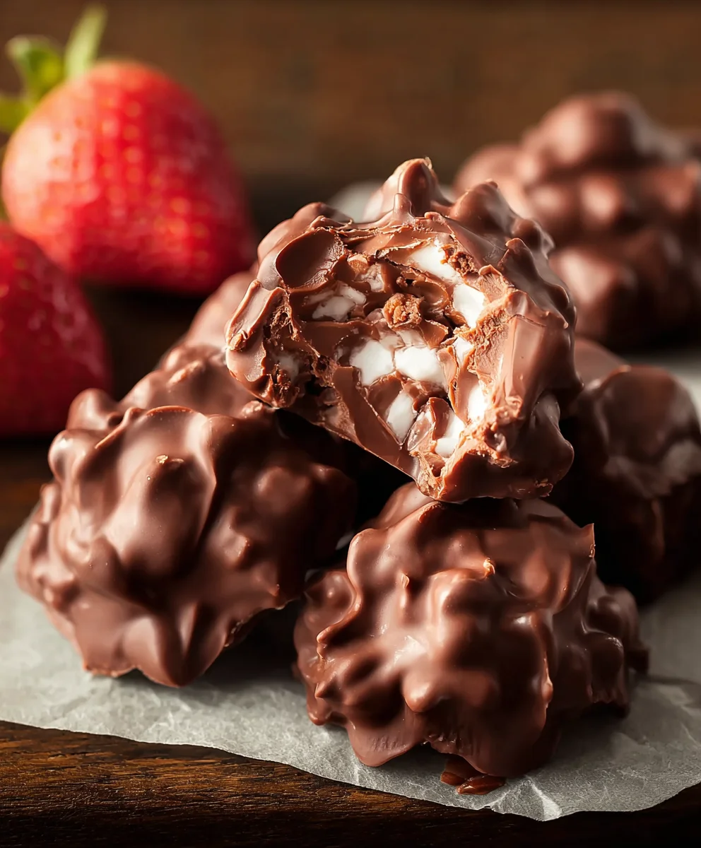 Frozen Chocolate Yogurt Clusters-Easy Healthy Treat
