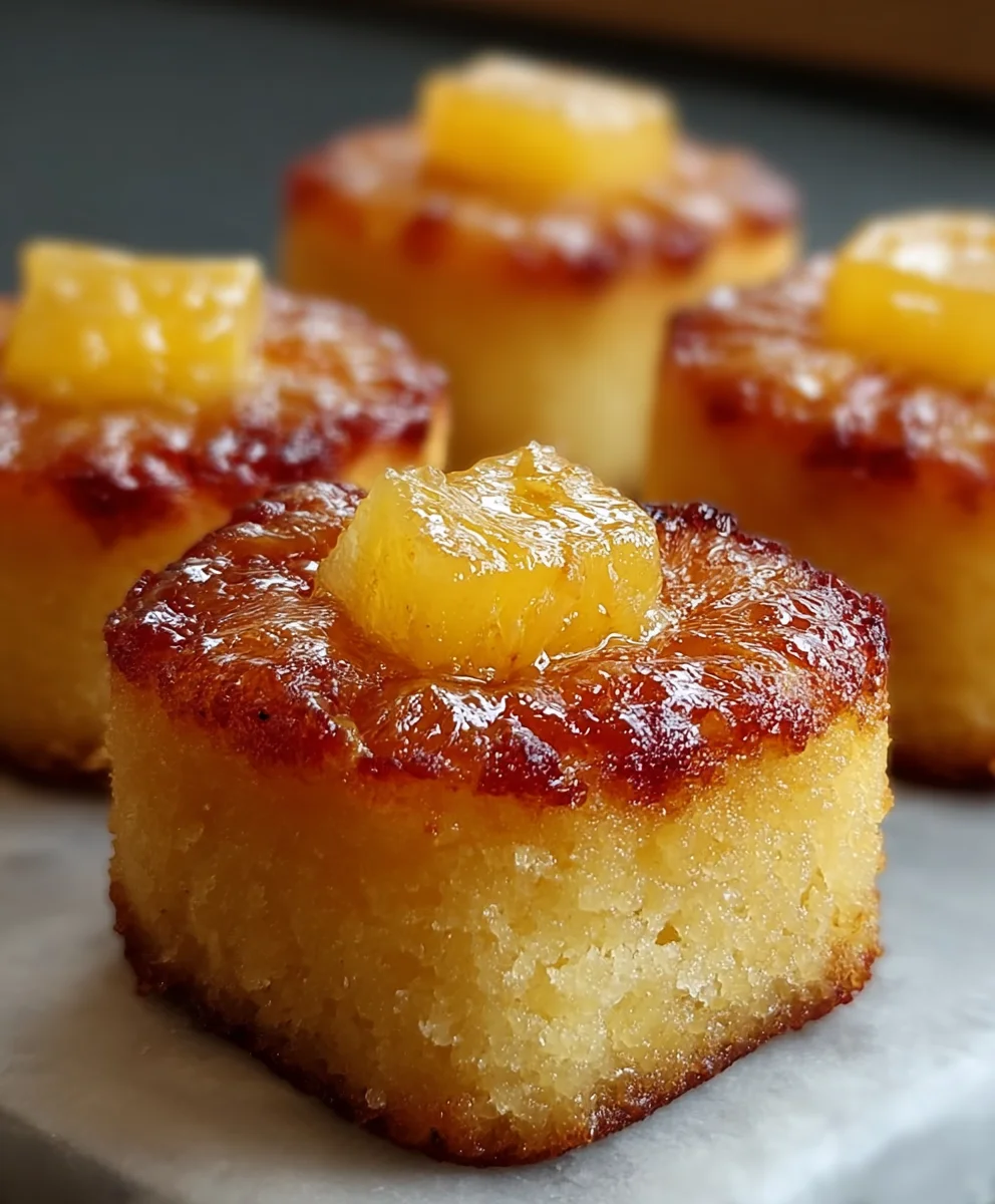 Easy Mini Pineapple Cakes Recipe - Bite-Sized Tropical Bliss
