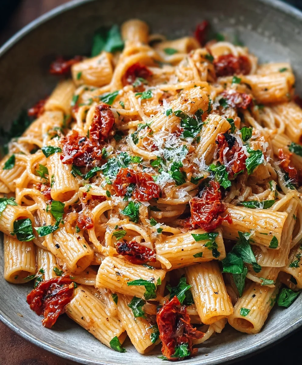 Easy Sun-Dried Tomato Pasta Recipe-Quick Dinner