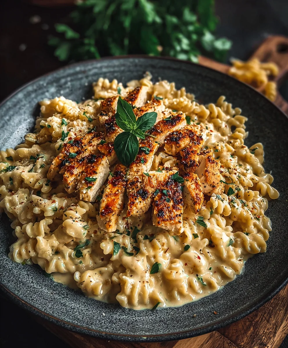 Easy Chicken Garlic Parmesan Pasta Recipe
