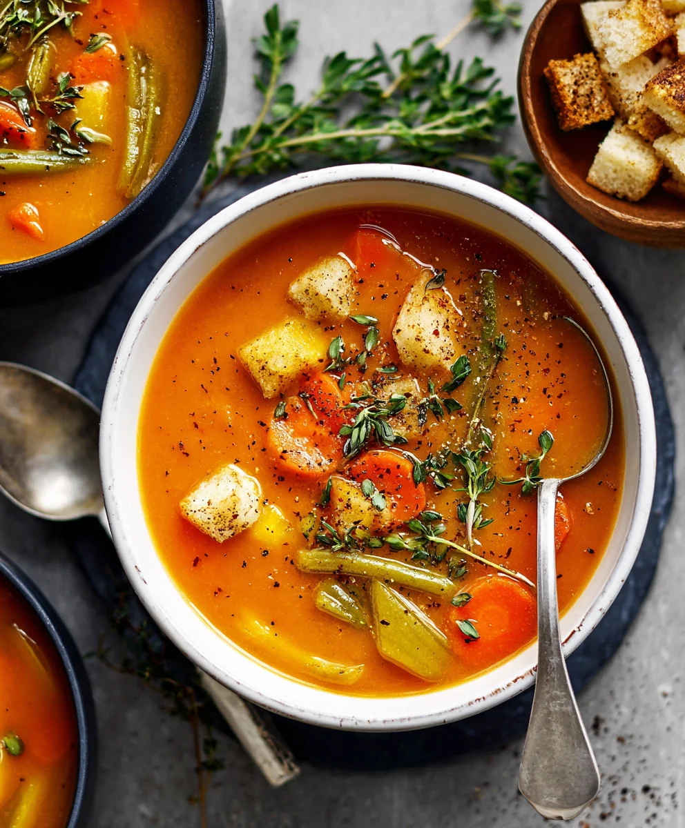 Easy Vegetable Soup-Hearty & Healthy Meal