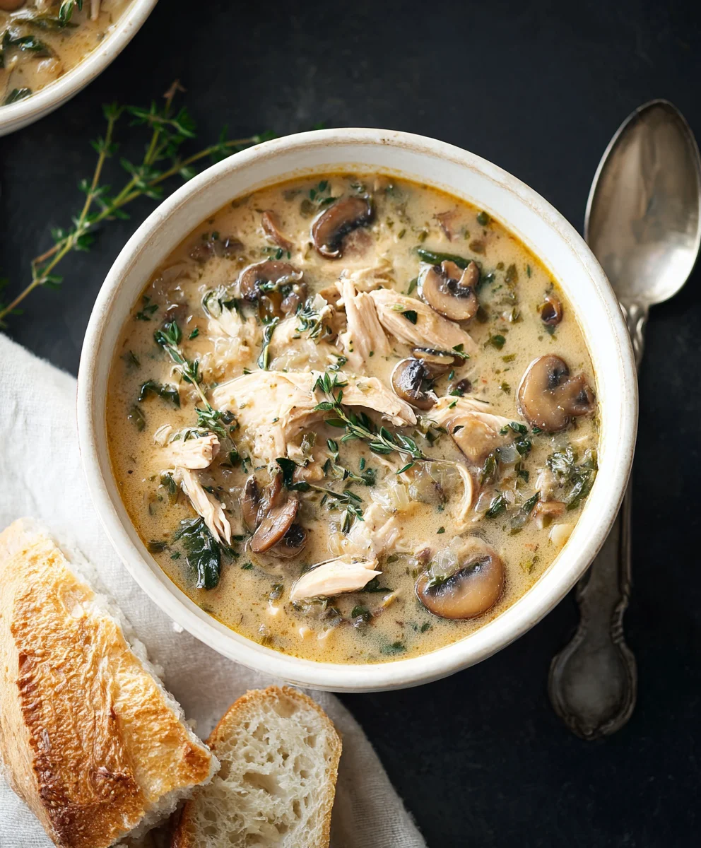 Easy Rotisserie Chicken Mushroom Soup Recipe