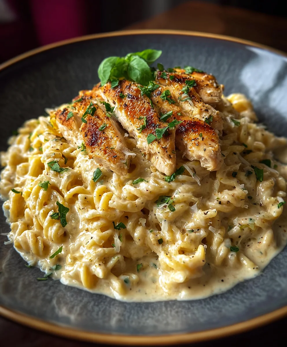 Easy Chicken Garlic Parmesan Pasta Recipe