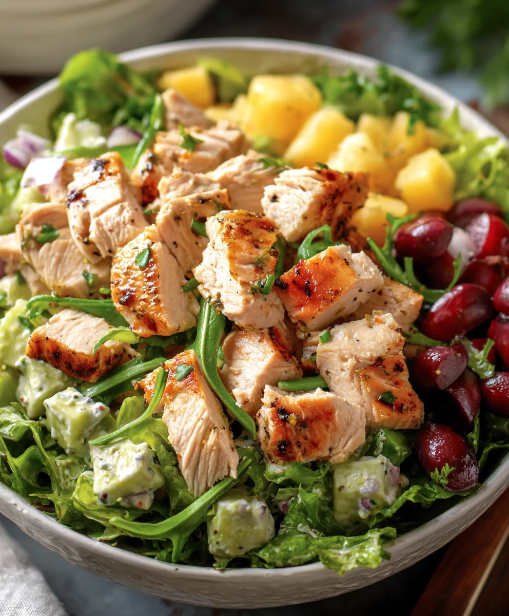 Hawaiian Chicken Salad-Gluten Free Healthy Meal