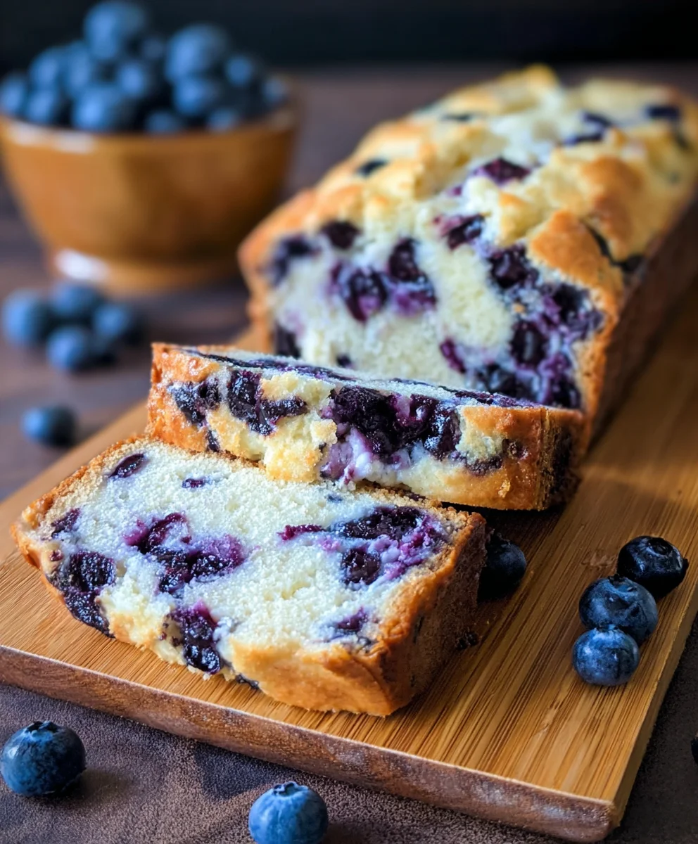 Blueberry Cream Cheese Bread-Easy Sweet Loaf Recipe