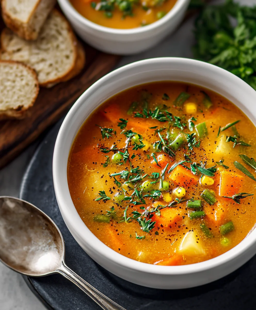 Easy Vegetable Soup-Hearty & Healthy Meal