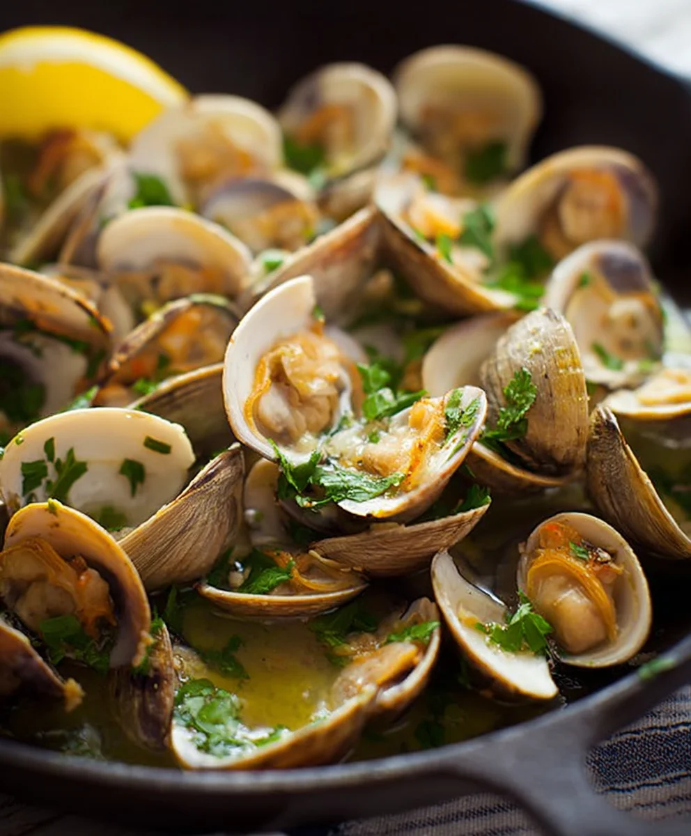 Garlic Butter Sautéed Clams - Easy Seafood Delight