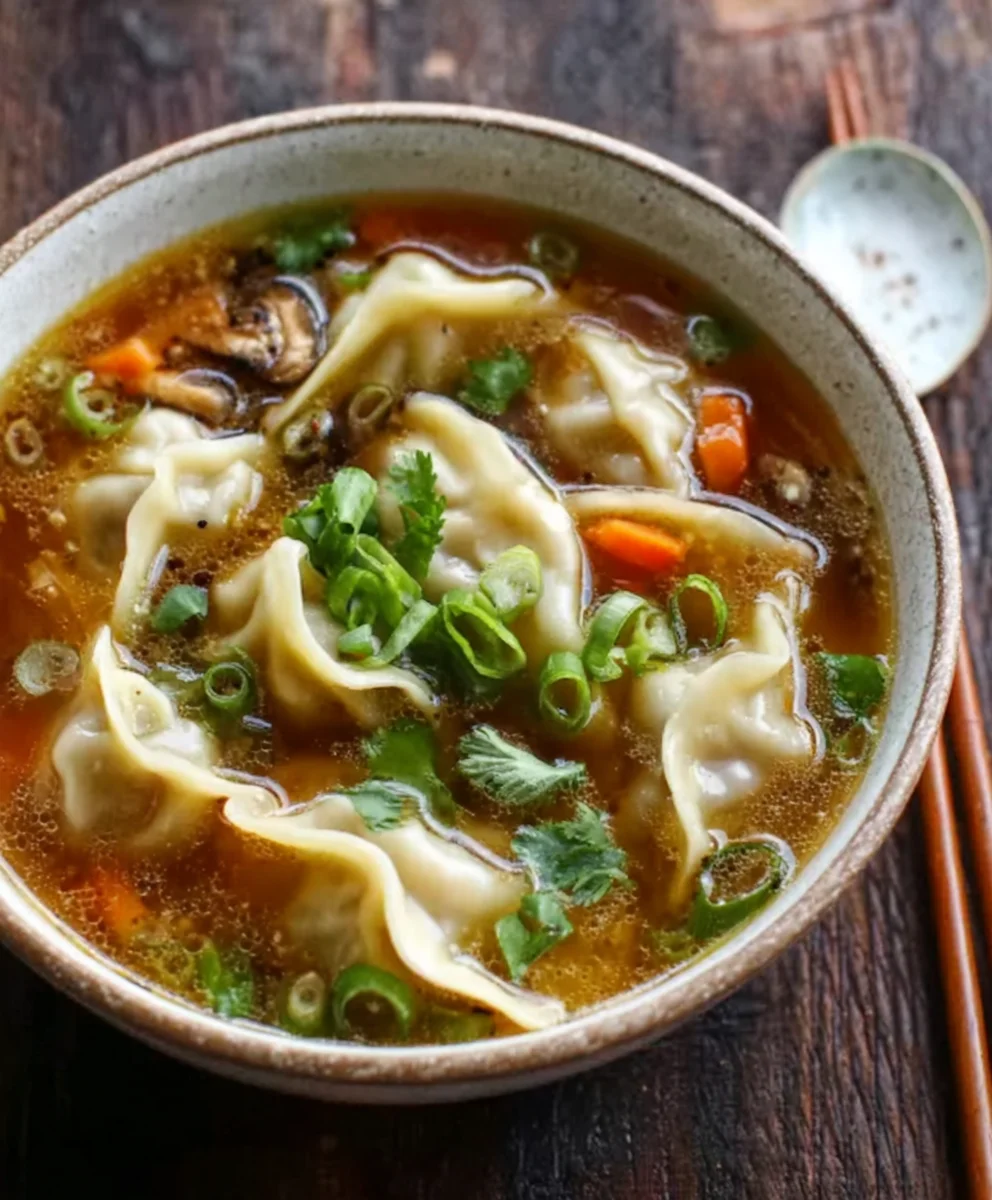 Savory Beef Potsticker Soup - Quick & Easy Recipe