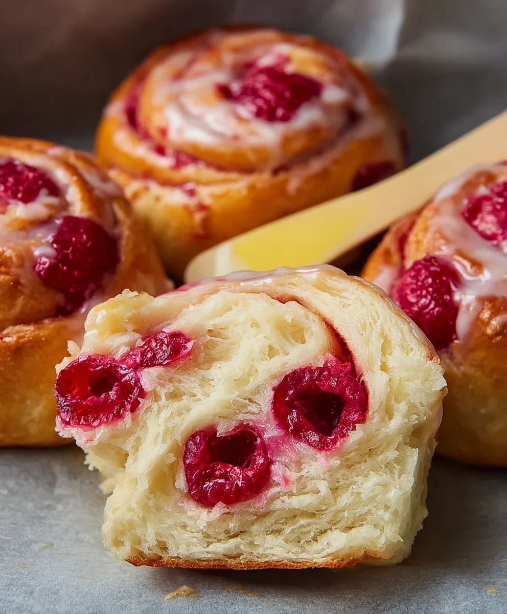 Brioche Raspberry Lemon Rolls - Deliciously Sweet Breakfast Treats