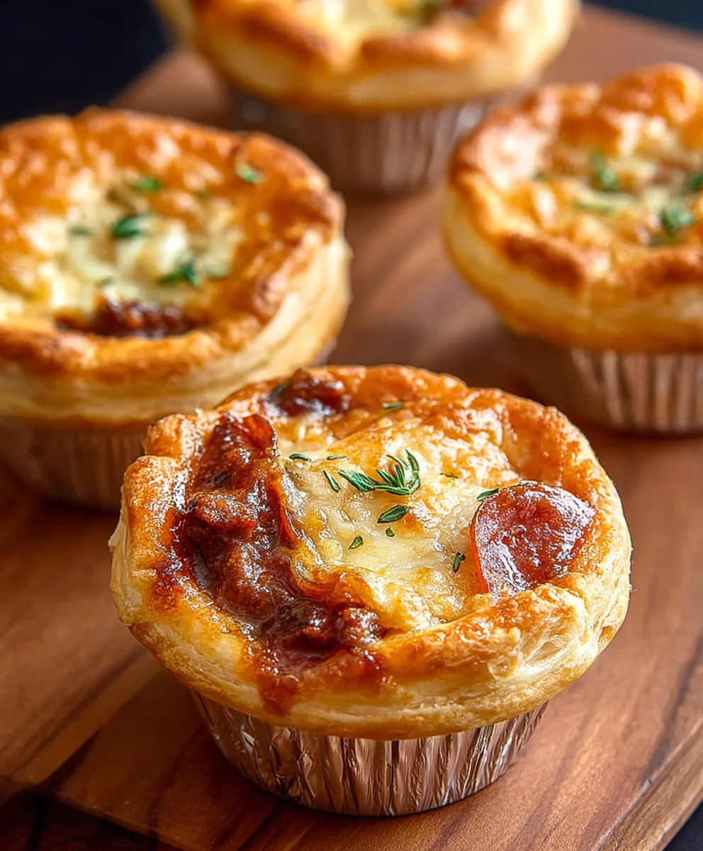 Mini Pizza Pot Pies Delicious Beef Recipe