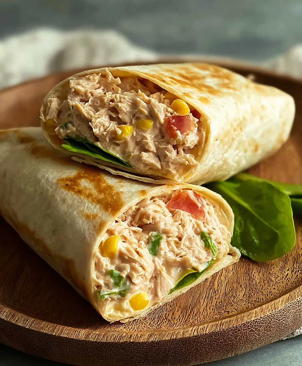 Quick Tuna Melt Wrap Recipe Delicious Easy Meal