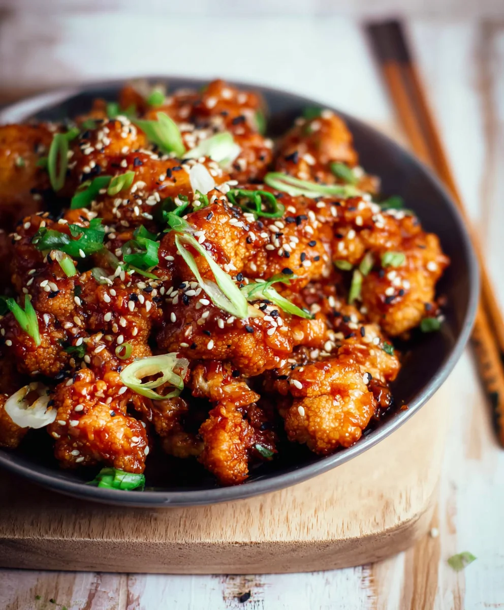 Sticky Sesame Cauliflower-Easy & Flavorful Recipe