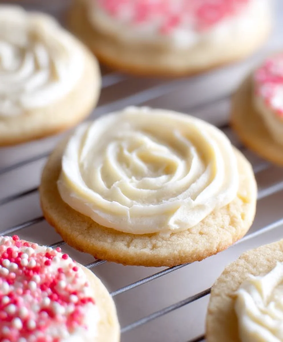 Soft Buttercream Sugar Cookies- Easy Recipe