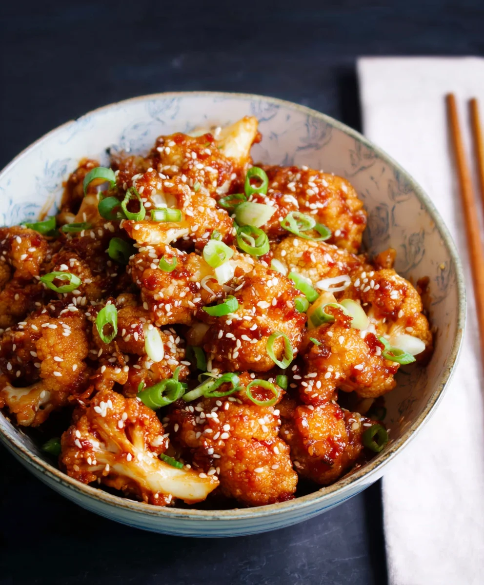 Sticky Sesame Cauliflower-Easy & Flavorful Recipe