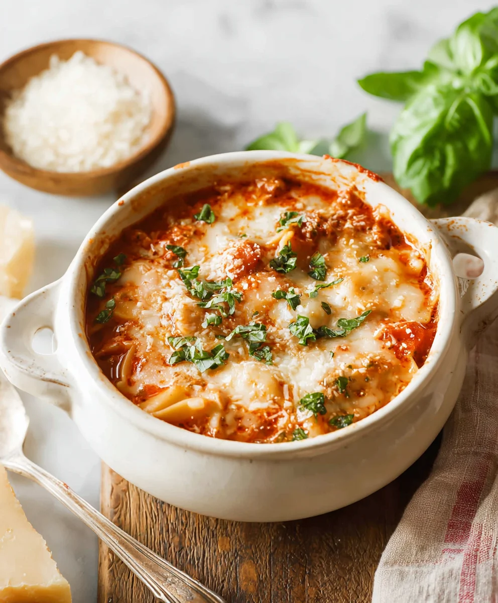 Easy Creamy Beef Lasagna Soup Recipe-Quick Dinner