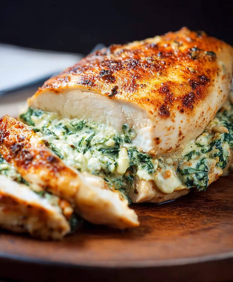 Spinach Stuffed Chicken Breasts- Easy & Delicious Recipe