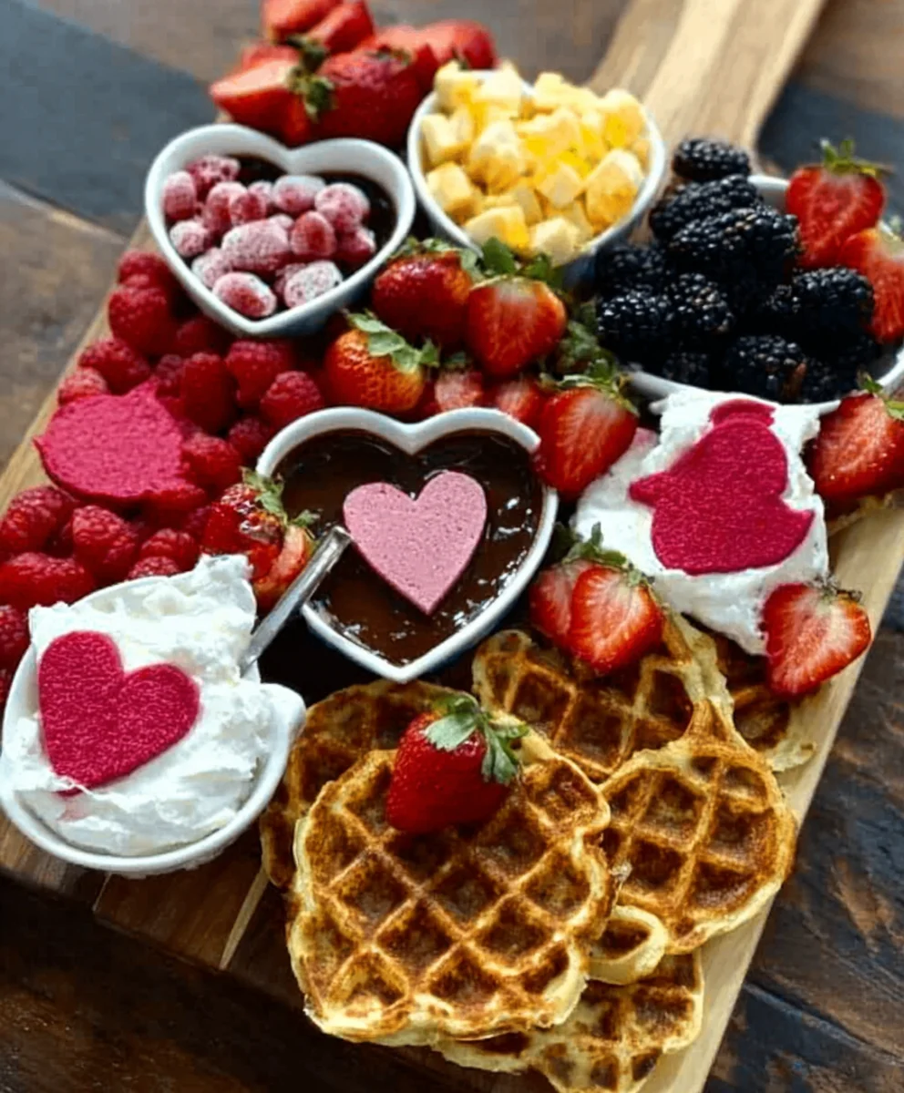 Vnon-alcoholic alentine's Day Waffle Board Non-Non-Non-Alcoholic Alternativeic Treat