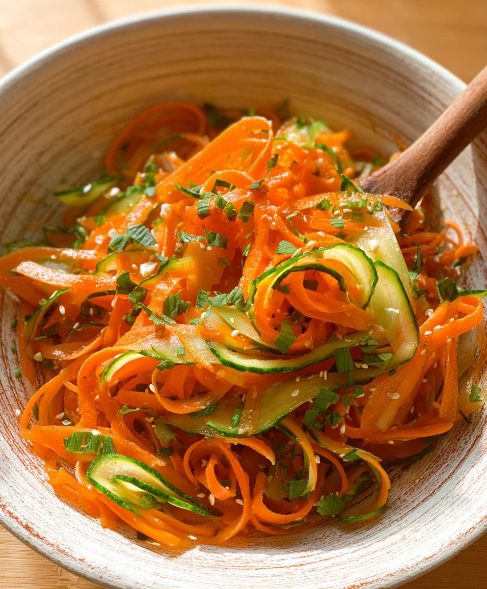 Fresh Cucumber Carrot Salad - Quick & Easy Recipe
