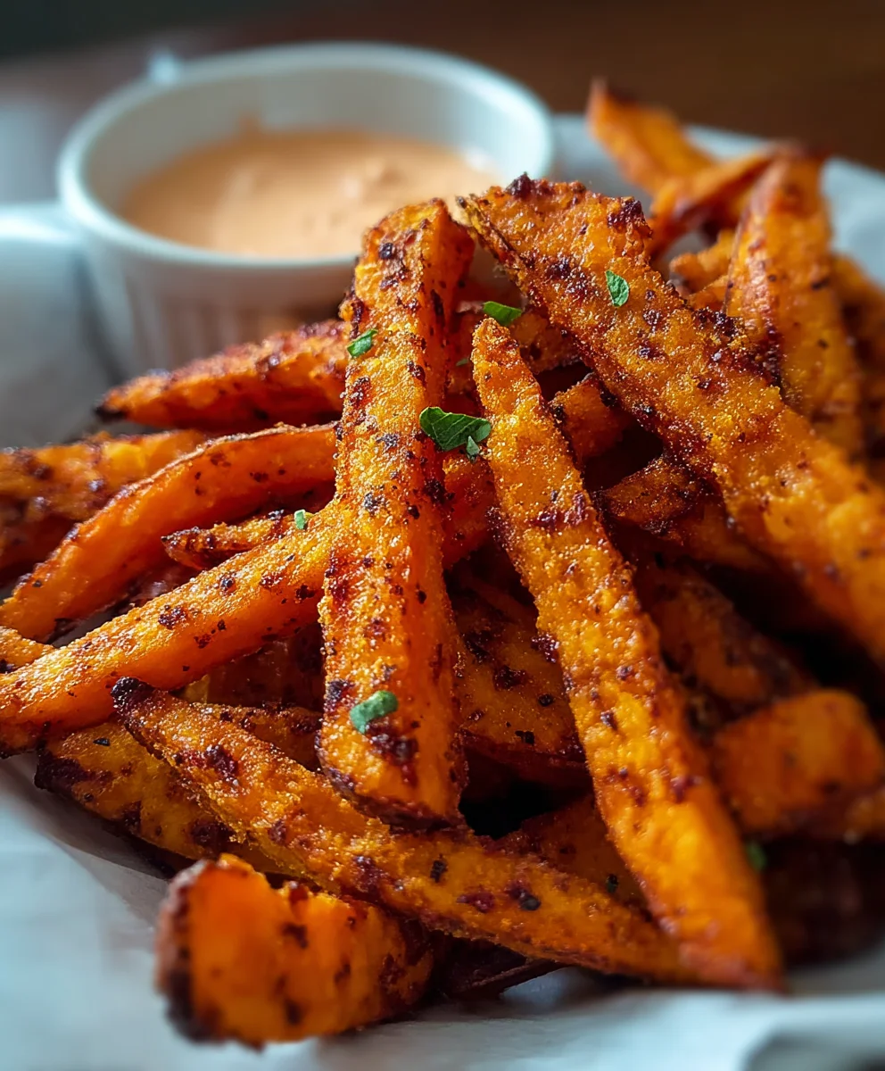 Crispy Oven Baked Sweet Potato Fries-Easy Healthy Snack